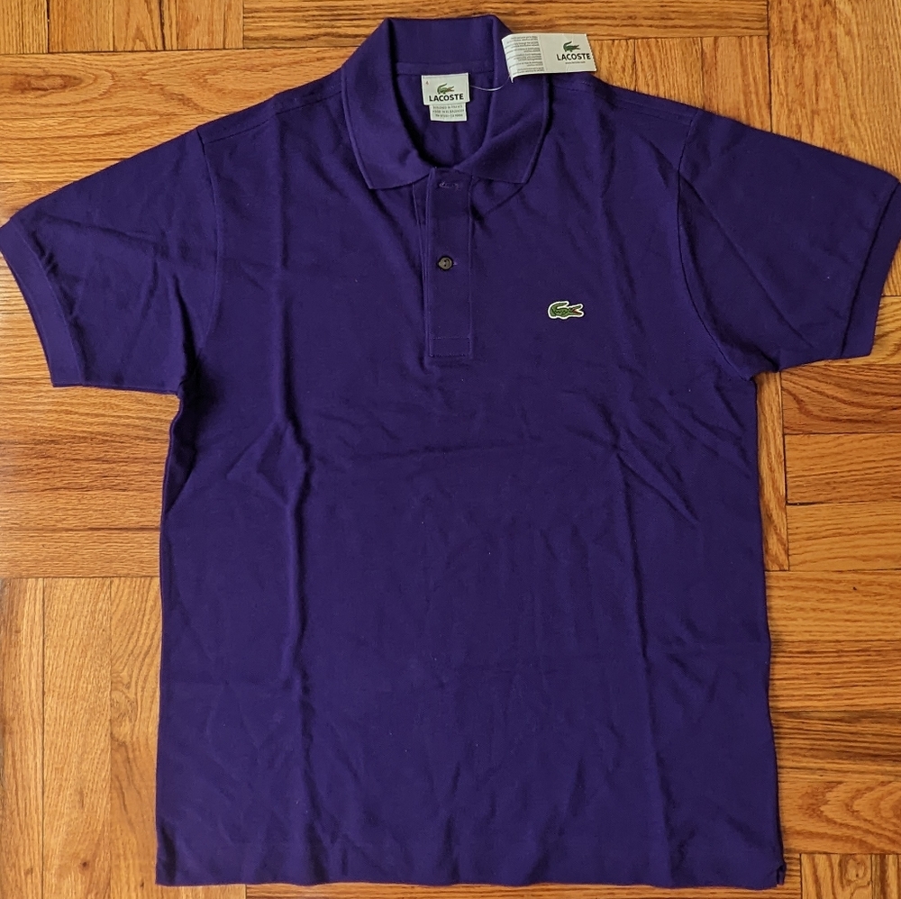 LACOSTE Purple polo shirt
